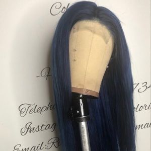 20 inch Navy Blue Wig